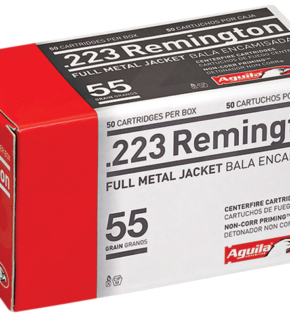 Aguila 223 Remington Ammunition 1E223110 55 Grain Full Metal Jacket CASE 1000 rounds - Defense Ammunition Center