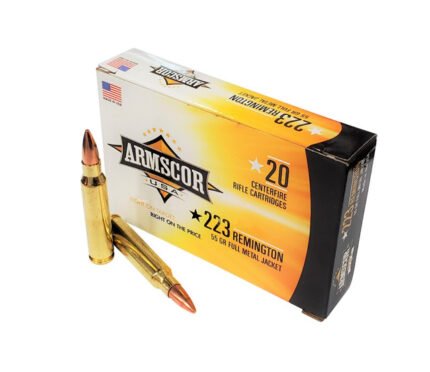 Armscor 223 Rem. ARMFAC2231N 55 gr FMJ Brass Cases 1000 rounds - Defense Ammunition Center
