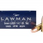 CCI 9mm Ammunition Speer Lawman CCI53620 147 Grain Total Metal Jacket Case of 1000 Rounds - Defense Ammunition Center