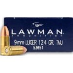 CCI 9mm Ammunition Speer Lawman CCI53651 124 Grain Total Metal Jacket CASE 1000 rounds - Defense Ammunition Center