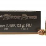 CCI 9mm Ammuntion Blazer Brass 5201 124 Grain Full Metal Jacket Case of 1000 Rounds - Defense Ammunition Center