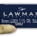 CCI 9mm Luger Ammunition Lawman 53650 115 Grain Full Metal Jacket Case of 1000 Rounds - Defense Ammunition Center