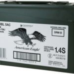 Federal 223 Rem Ammunition American Eagle AE223BL 5AC 55 Grain Full Metal Jacket Ammo Can 500 rounds - Defense Ammunition Center