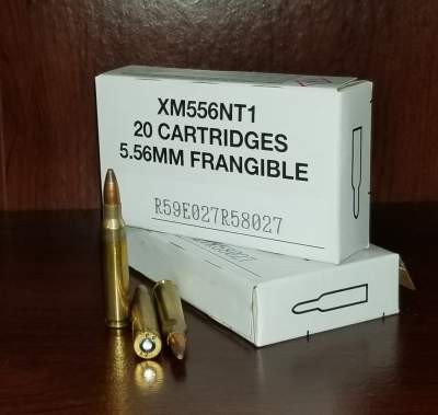 Federal 5.56x45mm Ammunition XM556NT1 50 Grain Non-Toxic Frangible Soft Point 500 rounds - Defense Ammunition Center