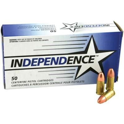 Federal 9mm Independence IND5250 115 Grain Full Metal Jacket CASE 1000 rounds - Defense Ammunition Center