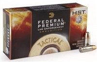 Federal 9mm +P HST Tactical P9HST3 124 Grain Jacketed Hollow Point CASE 1000 rounds - Defense Ammunition Center