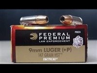 Federal 9mm +P HST Tactical P9HST4 147 Grain Jacketed Hollow Point CASE 1000 rounds - Defense Ammunition Center