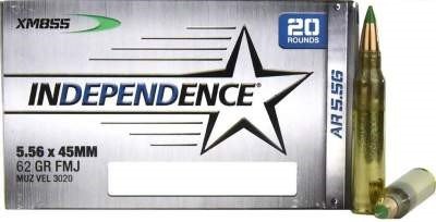 Federal Independence 5.56mm 62 Gr FMJ Ammo XM855I CASE 500 rounds - Defense Ammunition Center
