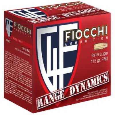 Fiocchi 9mm Luger Ammunition FI9ARD 115 Grain Full Metal Jacket 1000 rounds - Defense Ammunition Center