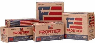 Hornady 5.56x45mm NATO Frontier M193 HFR206 55 Grain Full Metal Jacket 1,000 rounds - Defense Ammunition Center