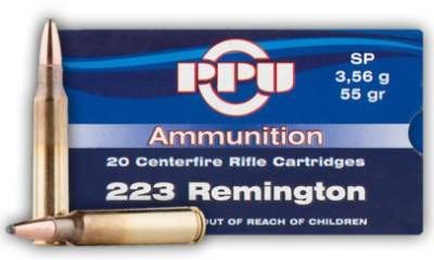Prvi PPU 223 Rem Ammunition PP59 55 Grain Full Metal Jacket Case of 1000 Rounds - Defense Ammunition Center