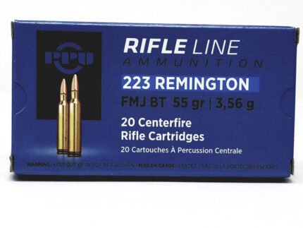Prvi PPU 223 Rem Ammunition Standard Rifle PP223F1 55 Grain Full Metal Jacket Case of 1000 Rounds - Defense Ammunition Center