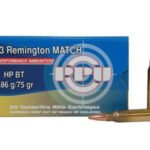 Prvi PPU 223 Rem Match Ammunition PP54 75 Grain Boat Tail Hollow Point 1000 Rounds - Defense Ammunition Center
