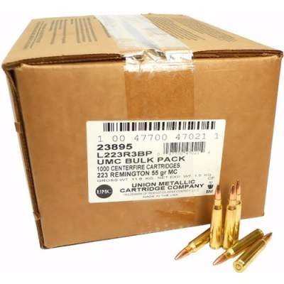 Remington 223 Rem Bulk Pack L223R3BP 55 gr FMJ 1000 rounds - Defense Ammunition Center