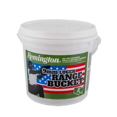 Remington 9mm Ammunition Range Bucket L9MM3BC 115 Grain Full Metal Jacket CASE 1,400 rounds - Defense Ammunition Center