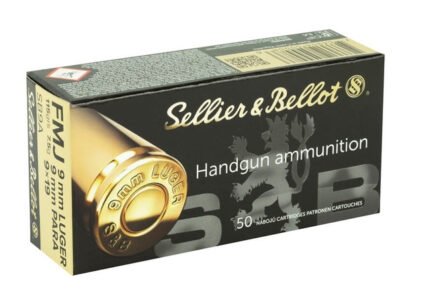 Sellier & Bellot 9mm Ammunition SB9A 115 Grain Full Metal Jacket Case of 1000 Rounds - Defense Ammunition Center