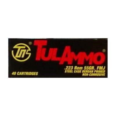 Tula 223 Remington Ammunition 55 Grain Full Metal Jacket 1000 rounds - Defense Ammunition Center