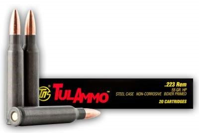 Tula 223 Remington Ammunition TA223554 55 Grain Hollow Point CASE 1000 rounds - Defense Ammunition Center