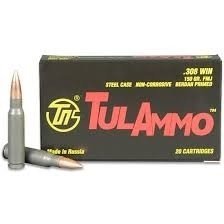Tula 308 Win Ammunition TA308150 150 Grain Full Metal Jacket Case of 500 Rounds - Defense Ammunition Center