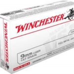 Winchester 9mm Ammunition Best Value USA9MM1 147 Grain Full Metal Jacket Case of 500 Rounds - Defense Ammunition Center