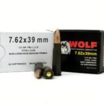Wolf 7.62x39mm Ammunition 123 Grain Full Metal Jacket Lead Core Case of 1000 Rounds - Defense Ammunition Center
