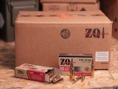 ZQI 5.56x45mm NATO Ammunition M855 SS109 Penetrator 62 Grain Full Metal Jacket CASE 1200 rounds - Defense Ammunition Center
